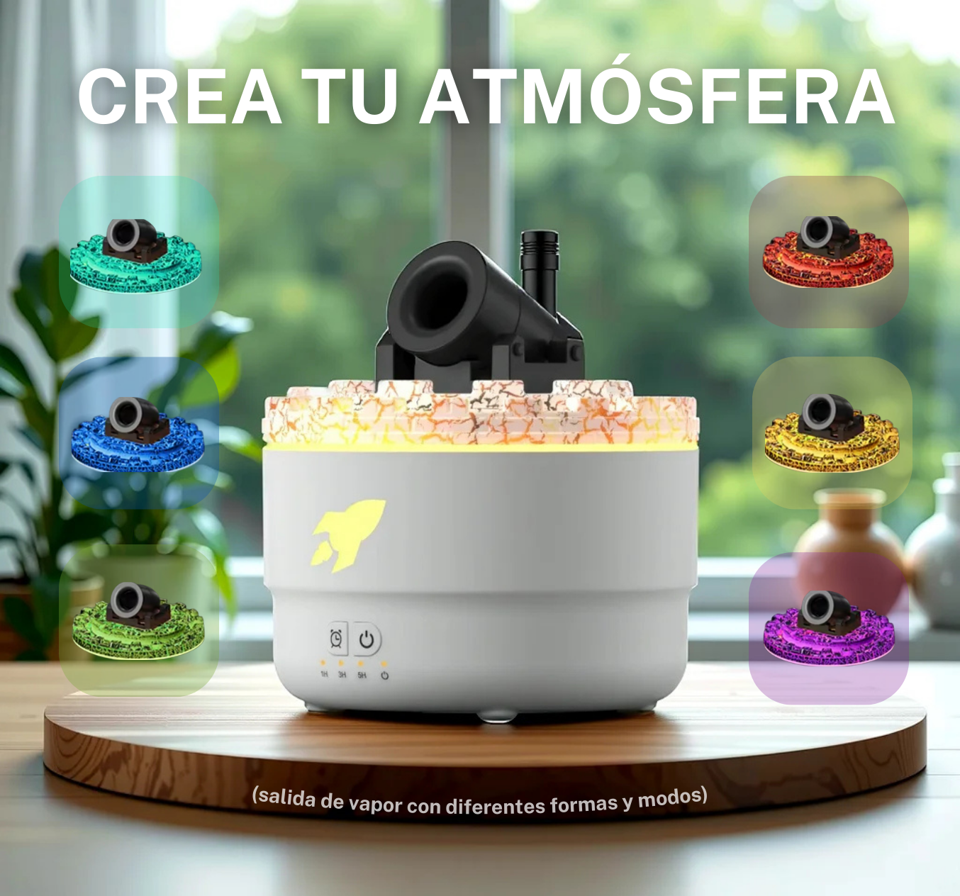 2024 New Creative Fort Aromatherapy Machine Household Lava Crack Humidifier Hotel Essential Oil Diffuser Aromatherapy Machine